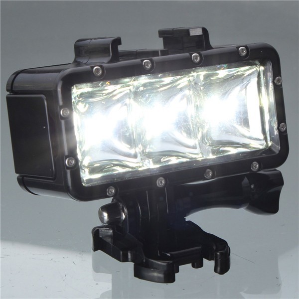 Gopro Underwater Waterproof LED Flash Diving Shooting Fill Light Lamp Mounts For SJCAM SJ4000 Gopro Camera Xiaoyi Sports Camera- (23)